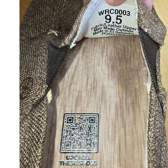 Mens Twisted X Circular Project Slip on Shoe Linen and Leather Upper Size 9.5 - Picture 7 of 7